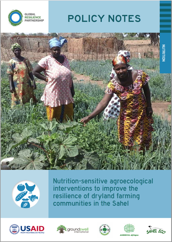 Nutrition-Sensitive Agroecological Interventions to Improve the Resilience of Dryland Farming Communities in the Sahel