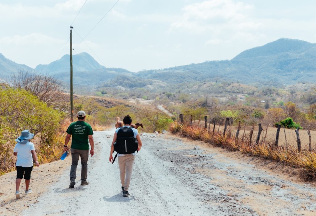 Edwin Escoto, Groundswell's Latin America Regional Coordinator, visiting rural communities in Honduras' Dry Corridor.