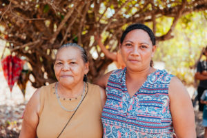 Mother and daughter in Honduran village