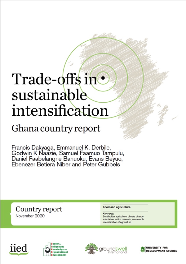 Trade offs in sustainable intensification COVER