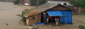 Flood in Nepal Ishworpur Municipality, Sarlahi, july 2024