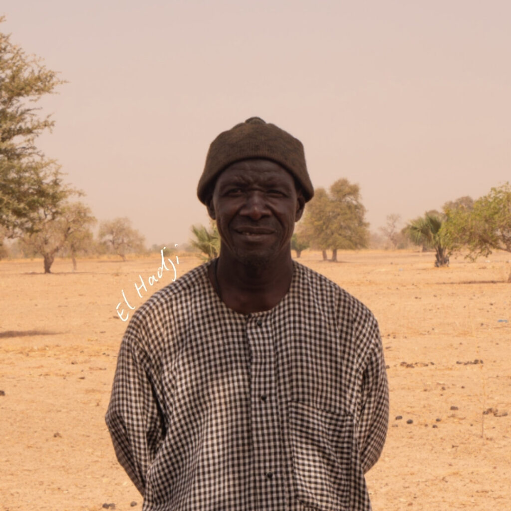 A small-scale farmer in Senegal regenerating dry land
