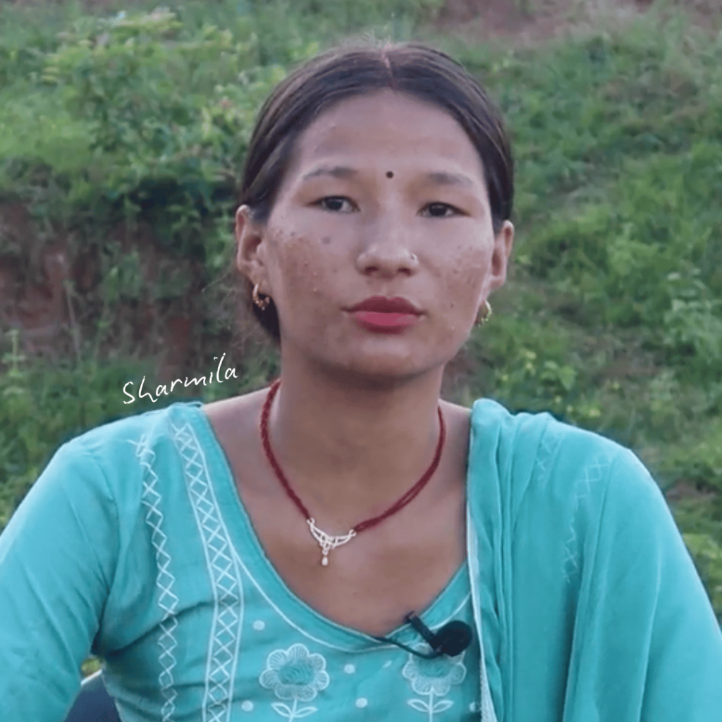 A smallholder woman farmer in Nepal
