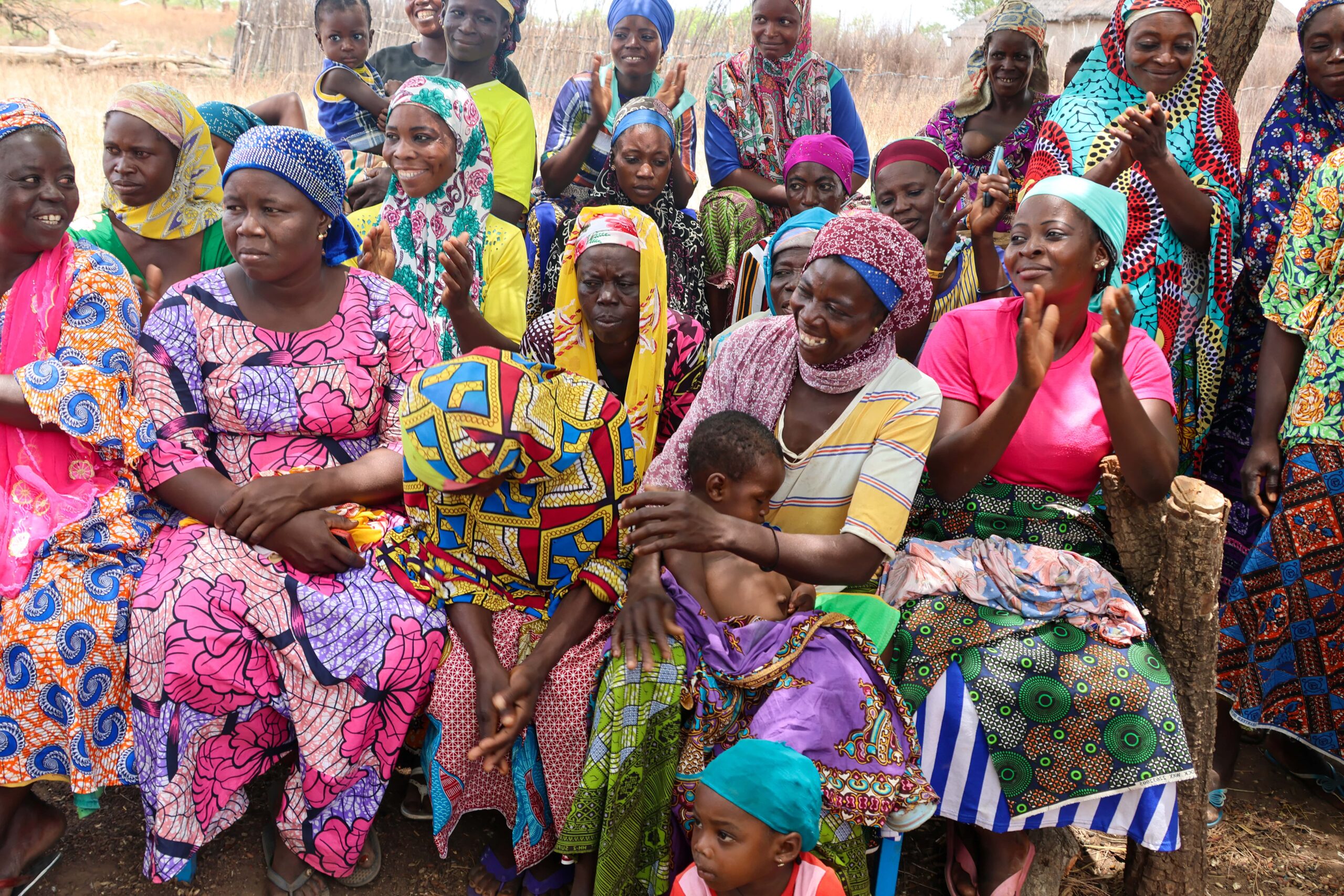 Women participating to a training on agroecology committes in Burkina Faso