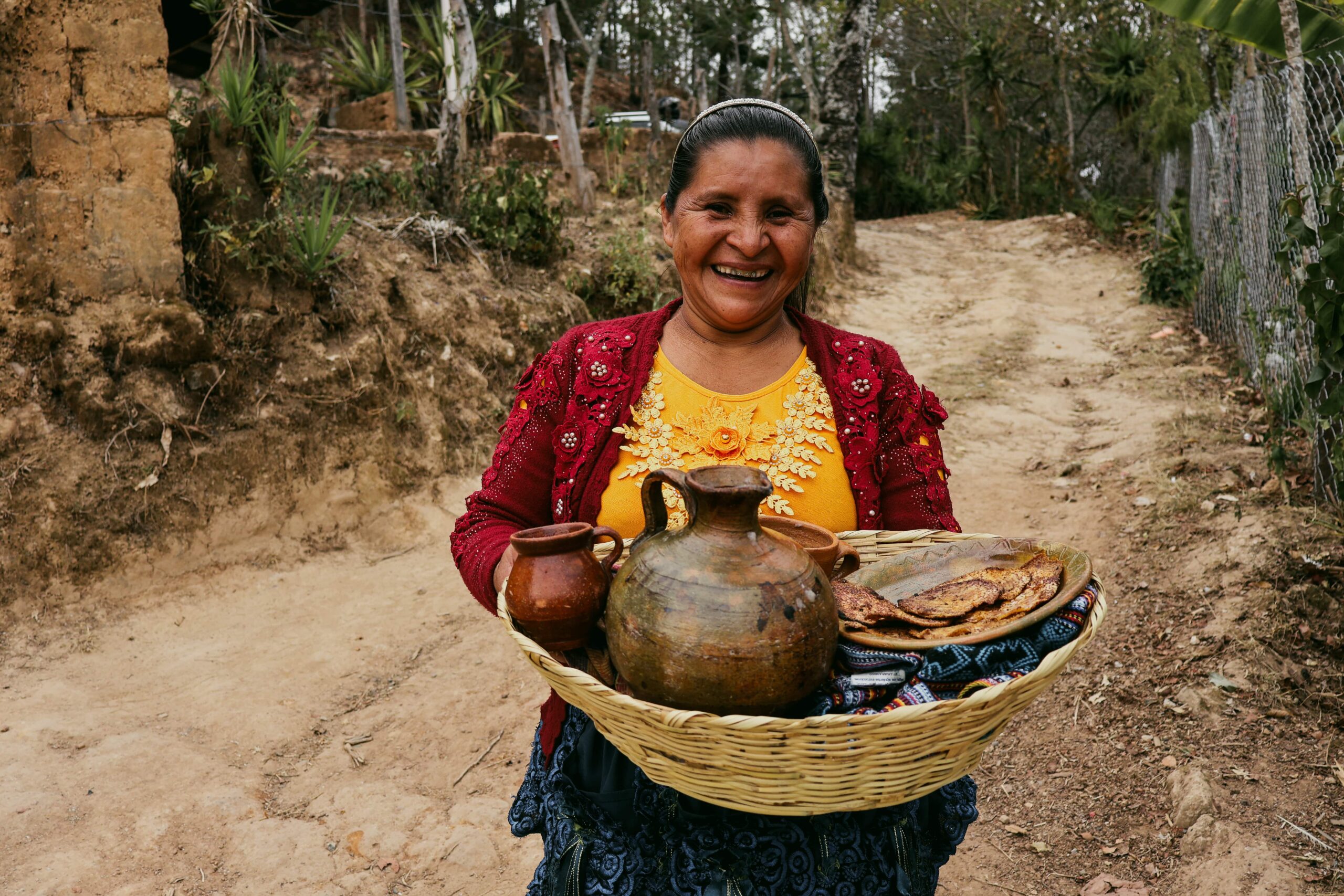 Mayan way of life - A Maya Kiche woman wearing traditional clothing in Guatemala