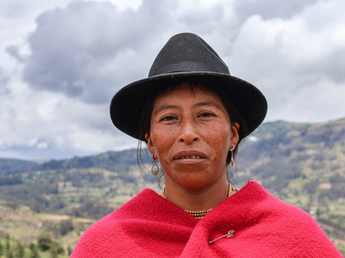 Nancy, a Quechua farmer in Ecuador