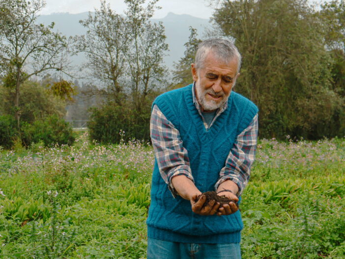 Pacho Gangotena in his farm Finca Chaupi Molino