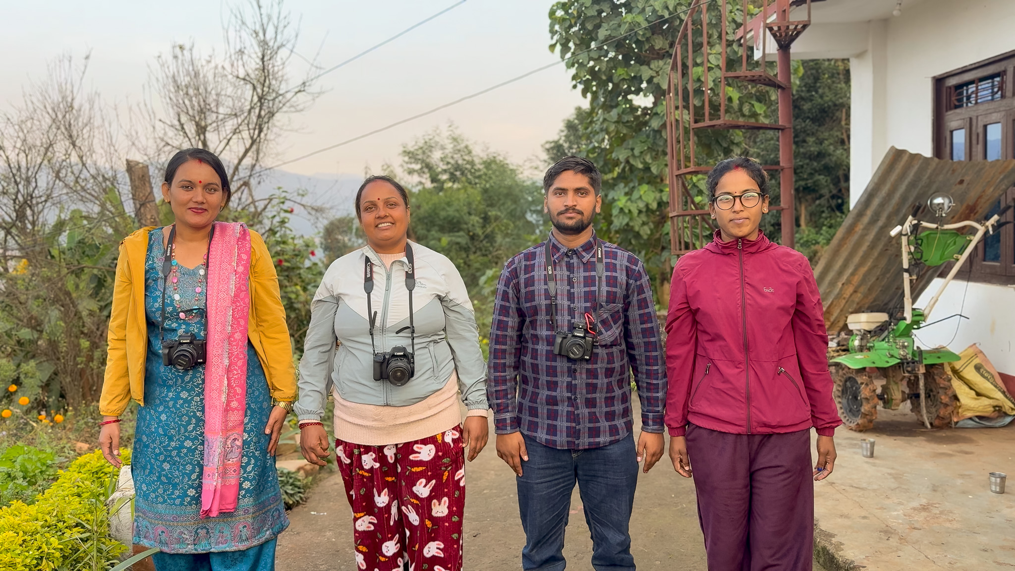 Rural youth in Nepal sharing their communities' stories